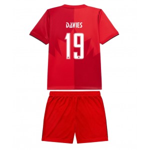 Kanada Alphonso Davies #19 Jalkapallovaatteet Lasten Kotipeliasu MM-kisat 2026 Lyhythihainen (+ Lyhyet housut)